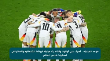 موعد المباراة.. تعرف على توقيت وقناة بث مباراة أيرلندا الشمالية وألمانيا في تصفيات كأس العالم